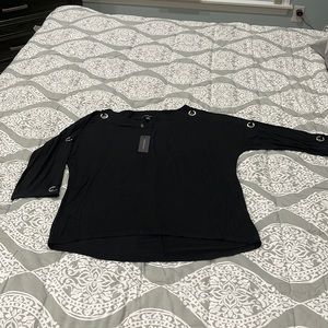 Large Black High Low Shirt